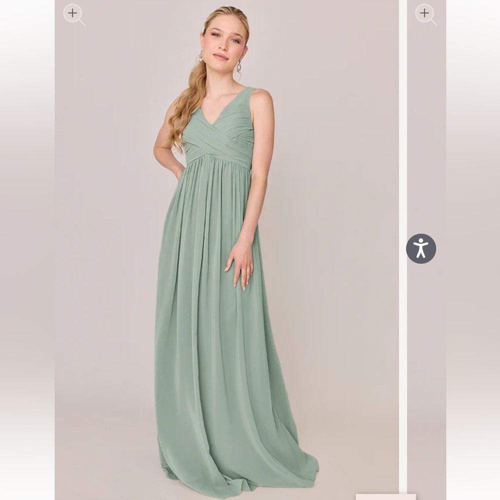 NWT Revelry Zoe Chiffon in Sage - Size 18
